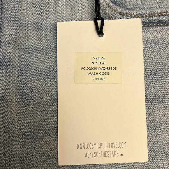 Cosmic Blue Jean shorts - Picture 10 of 11